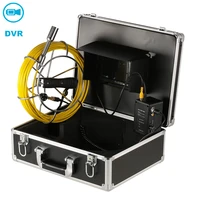 23mm lens industrial endoscope 20m fiberglass cable 7 lcd drain inspection camera system with dvr borescope pipe sewer camera