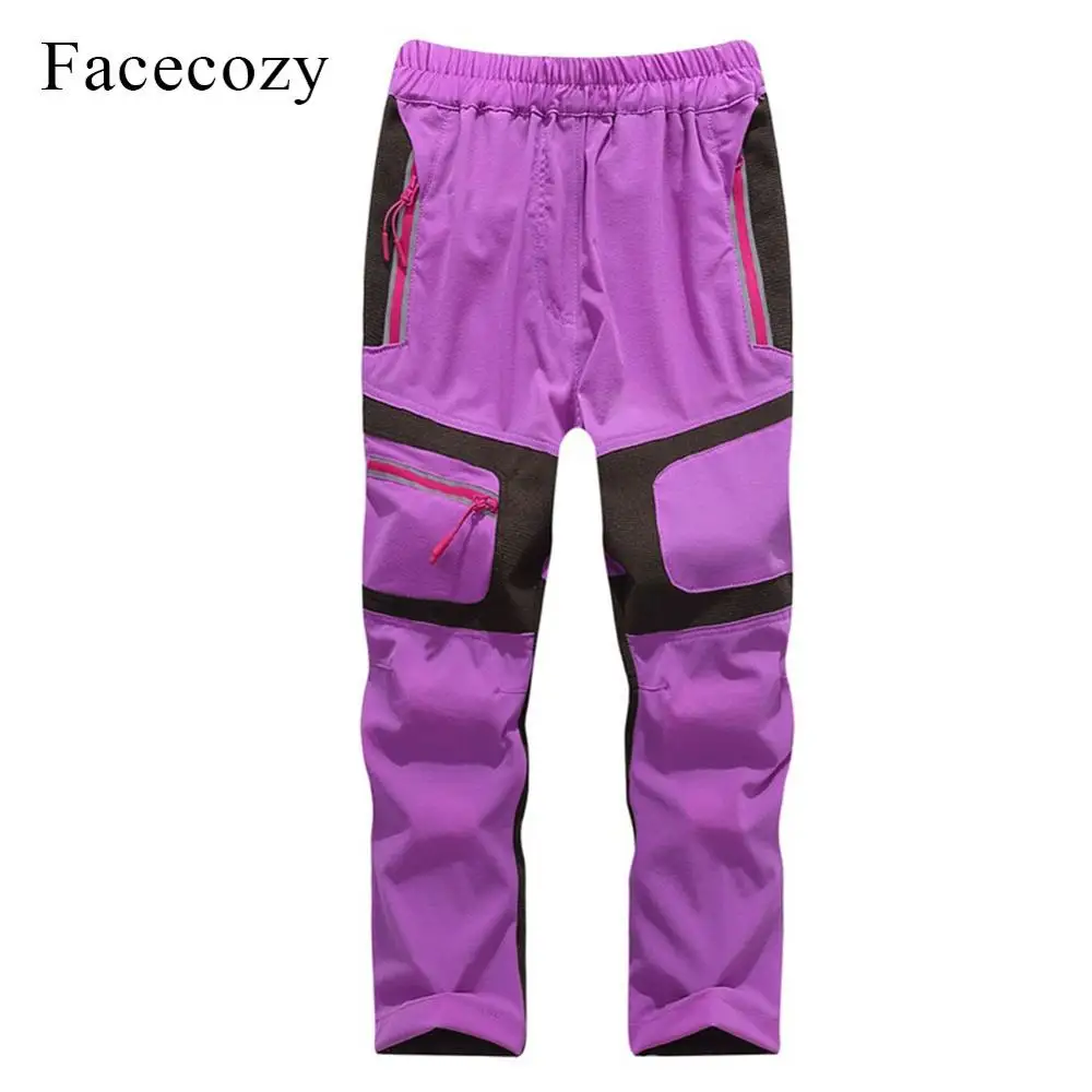 Facecozy, новые детские летние спортивные штаны для улицы, быстросохнущие тонкие дышащие штаны, студенческие штаны для мальчиков и девочек