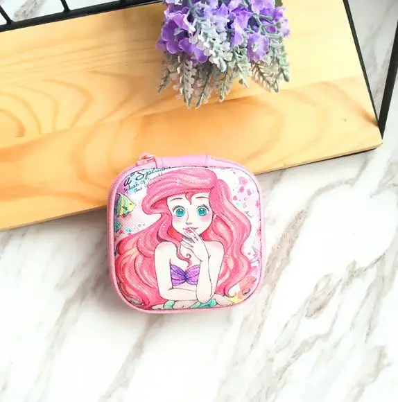 1 шт. Kawaii Алиса в стране чудес Единорог Русалка Фигурки игрушки мультфильм квадратная монета сумка для хранения наушников сумка подарки