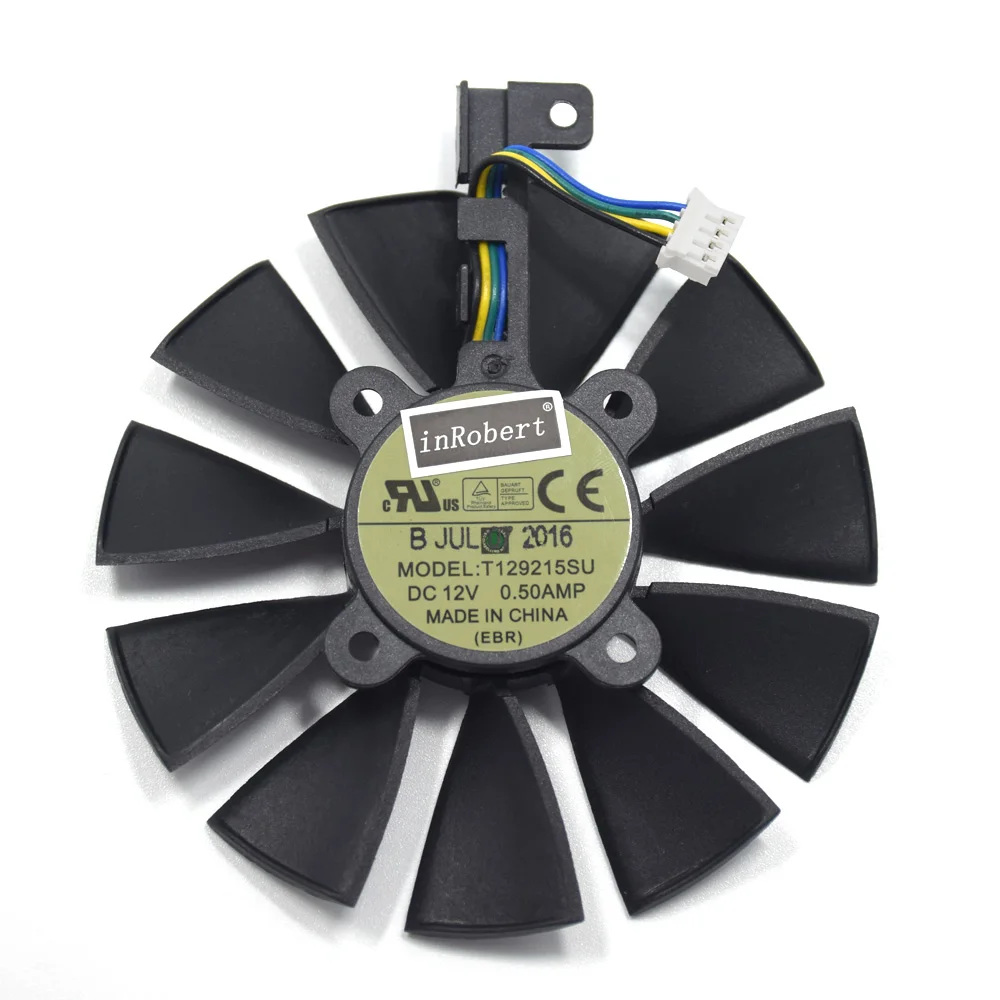 Вентилятор охлаждения Everflow для видеокарты GTX 980 Ti 1050 1060 1080 1070 RX 480 470 87 мм |