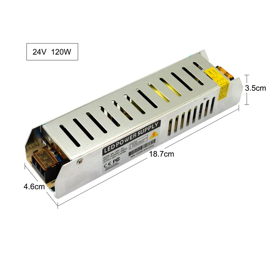 Светодио дный Питание DC12V 24 В 60 Вт 120 150 200 250 360 светодио драйвер AC190-240V