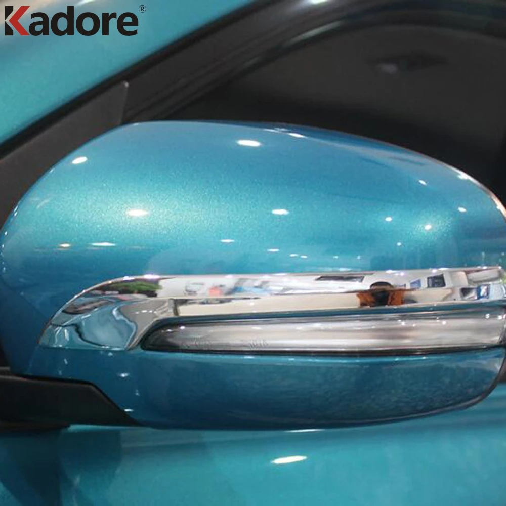 2 шт. хромированные полоски для зеркала заднего вида Suzuki Sx4 S Cross 2014 2018|car mirror|rearview