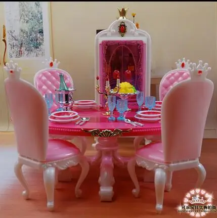 

for tableware for barbie dolls restaurant accessories living room set kitchen set barbie house dream princess toy