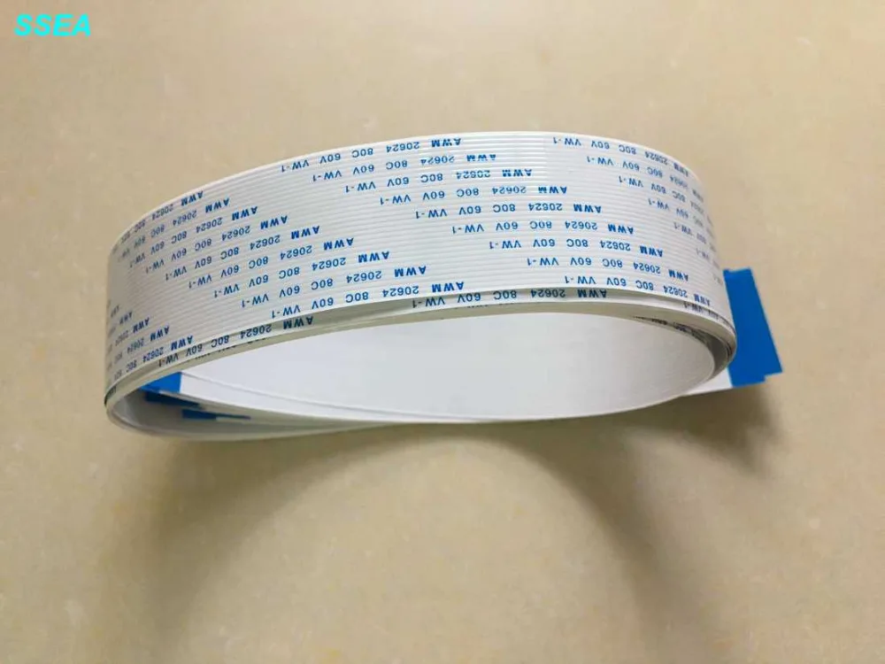 Новый кабель WZSM FFC FPC 1 0 мм Шаг обратный 5pin 6pin 8pin 10pin 12pin 14pin 15pin 20pin 24pin 30pin Длина 500