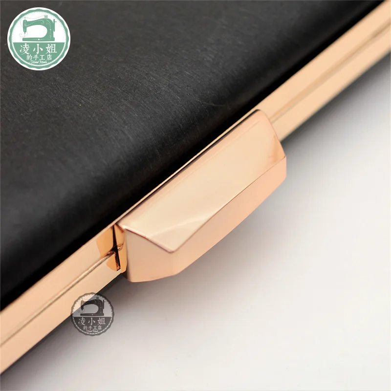 Gold 22 см квадратный чехол с пряжкой, коробка для рисования, клатч, рамка, прямоугольная, сделай сам, винтажная сумка, Запчасти и аксессуары, золото, металл - Цвет: Gold