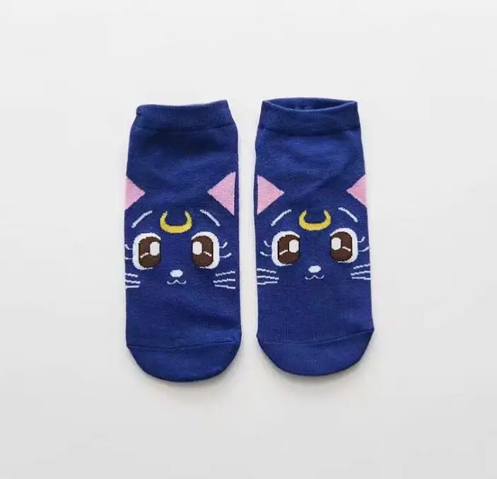 4 1 пара Kawaii аниме Сейлор Мун бантом носки для кошек Хлопок Косплей Аксессуары для носков милые плюшевые игрушки подарок - Цвет: 4