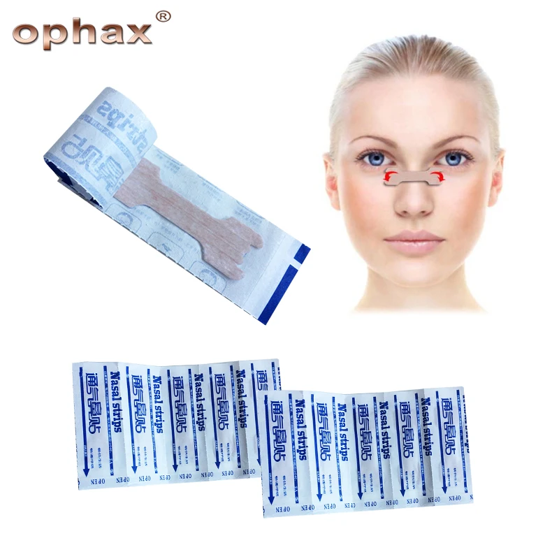 OPHAX 10pcs Nasal Strips For Sleep Stop Snoring Anti Snoring CPAP Nose Clip Sleeping Reduce Snoring Aid Device Health Care