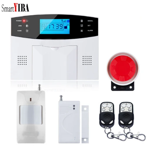 SmartYIBA беспроводной проводной GSM SMS домашней безопасности охранная сигнализация