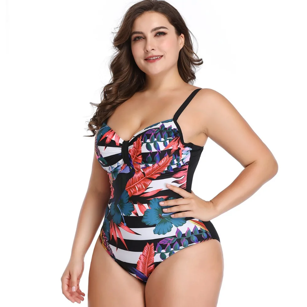 Женский слитный купальник купальный костюм с пуш-ап винтажный Монокини пляжная
