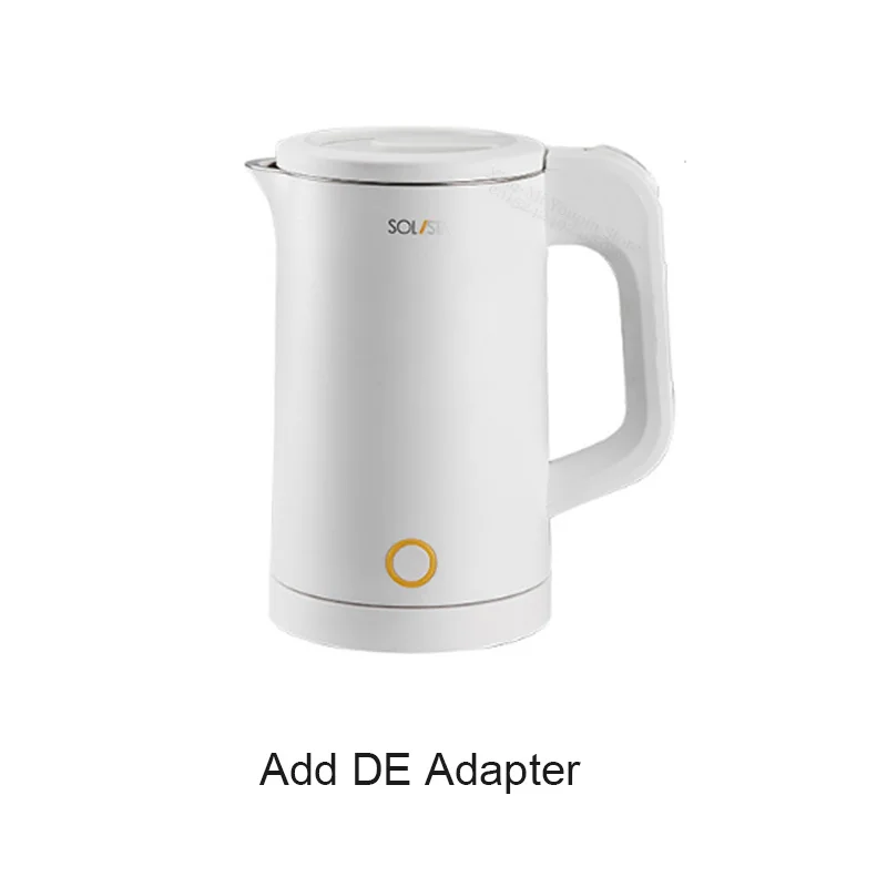 Add DE Adapter Xiaomi Youpin Solista 0.6л чайник для воды 304 нержавеющая сталь Электрический Водоочиститель ручной мгновенный нагрев Водоочиститель - Цвет: Add DE Adapter
