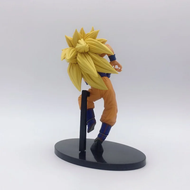 Фигурки DBZ Super Saiyan Son Gokou Goku Three Battle Damage Edition Аниме ПВХ кукла модель игрушки 20 см |