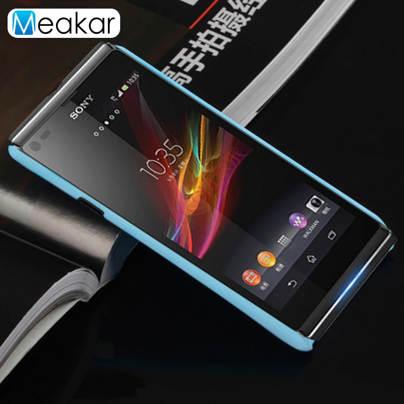 Матовый пластиковый чехол 4.3для sony Xperia L для C2105 C2104 S36H лента на заднюю панель|case for