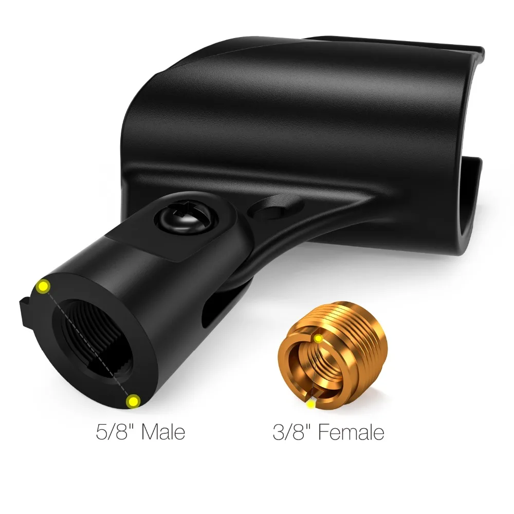 2 шт./упак. Универсальный микрофон зажим держатель Противоскользящий Ручной