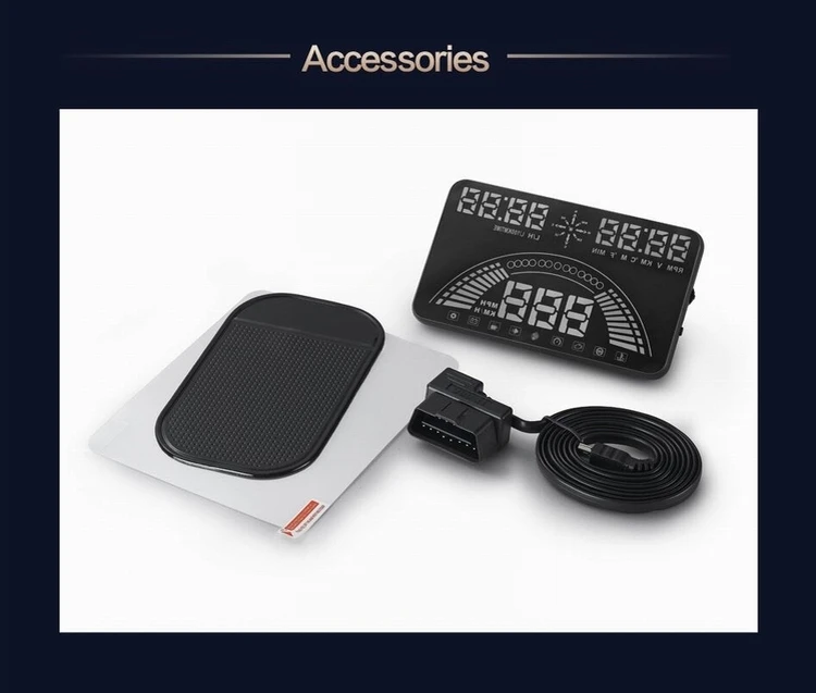 Gps Автомобильный спидометр+ OBD2 дисплей 5,8 дюймов авто HUD лобовое стекло проектор автомобиля превышение скорости Предупреждение данных диагностический инструмент