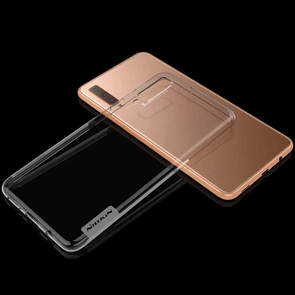 Ультратонкий силиконовый чехол для Samsung Galaxy A7 2018 Nillkin TPU 0 6 мм прозрачный