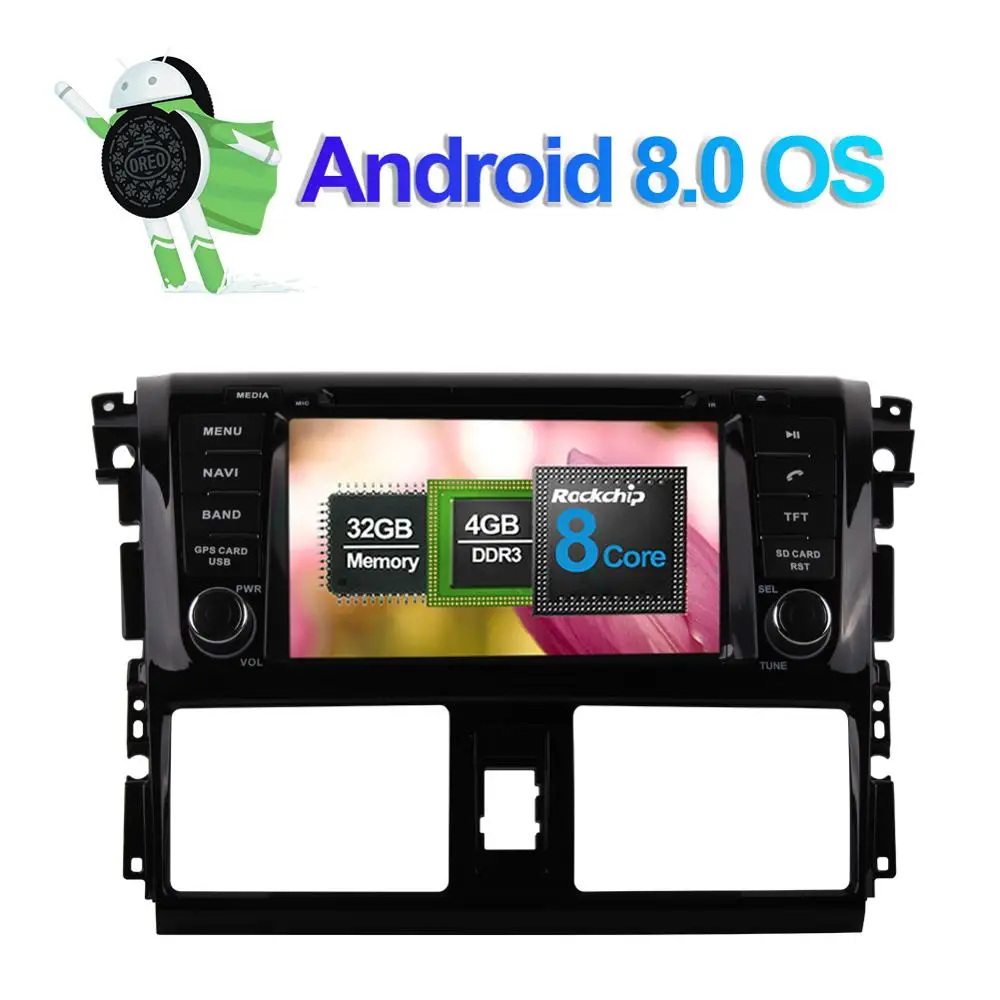 Android 8 0 Восьмиядерный 4 Гб RAM автомобильный DVD мультимедийный плеер с gps-навигацией