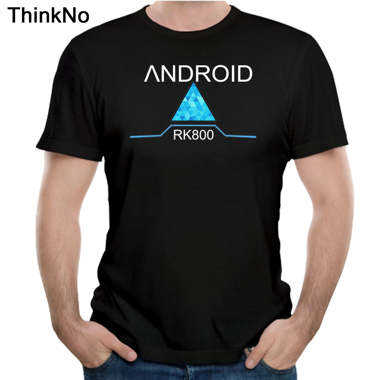 Детройт становится Коннором Cos Android Футболка Высокое качество Лето дышащие