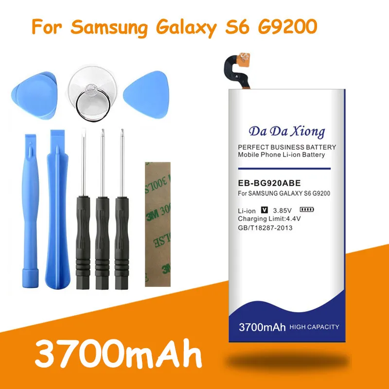 3700 мА/ч, EB-BG920ABE литий-ионный аккумулятор телефона Батарея для samsung Galaxy S6 G9200 G920f G920i G920A G920S G920L G920K G920F G925S G9208 G9209