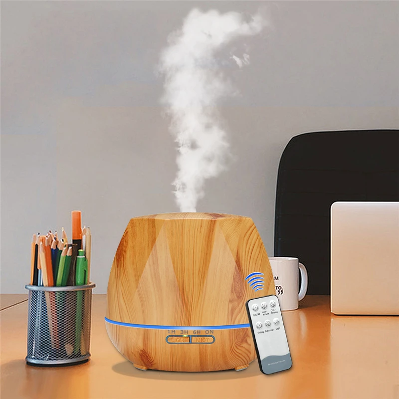 Diffuserlove, 500 мл, увлажнитель воздуха, дистанционное управление, диффузор эфирного масла, увлажнитель воздуха, светодиодный распылитель ароматерапии