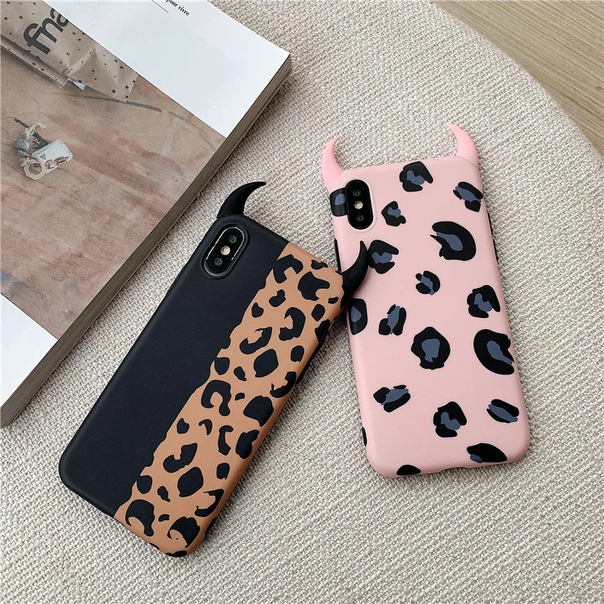 Leopard Print Pattern Case for iPhone 8 7 Plus 6 6s Luxury Cheetah Soft TPU Silicone Shockproof Cover XS MAX XR X |