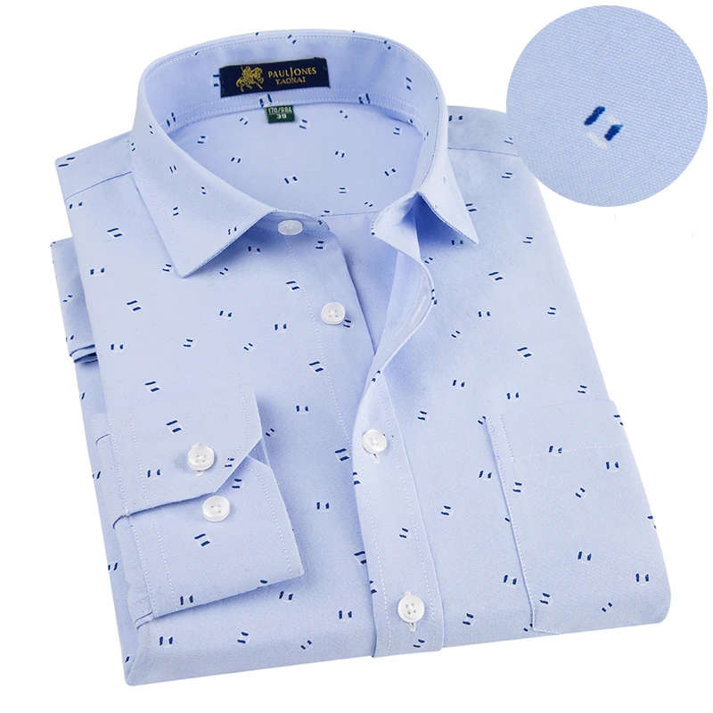 Рубашка мужская деловая из ткани Оксфорд повседневная не требует глажки