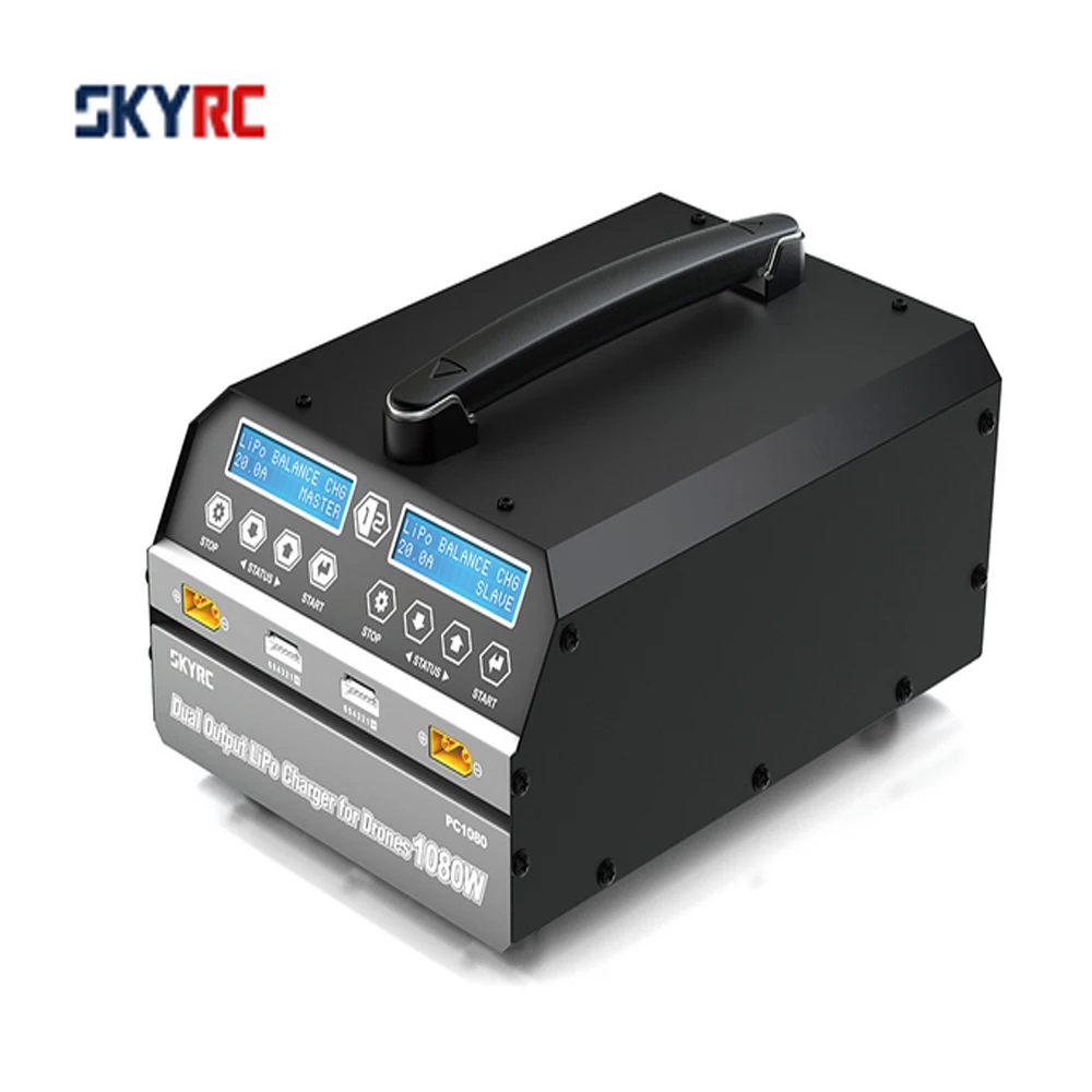 skyrc pc1080 lipo battery charger 1080w 20a 540w2 dual channel lithium battery charger for agricultural spraying drone uav free global shipping