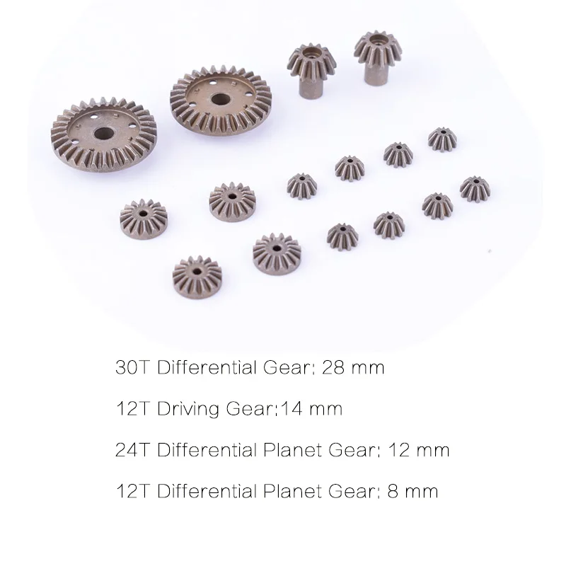 T-power 16 шт набор 12T 24T 30T мотор для вождения дифференциальная передача комбо