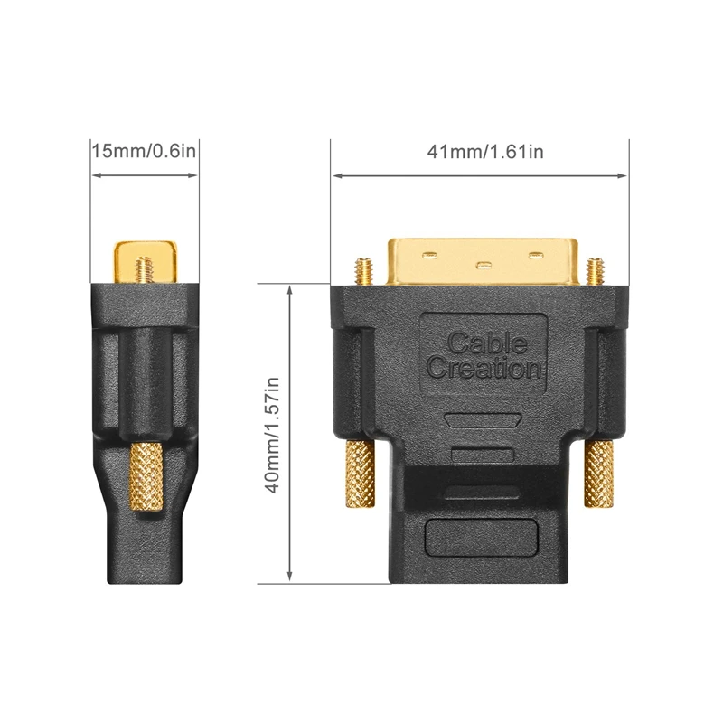 Адаптер DVI-HDMI двухнаправленный преобразователь DVI Male-HDMI Female 1080 P 3D | Электроника