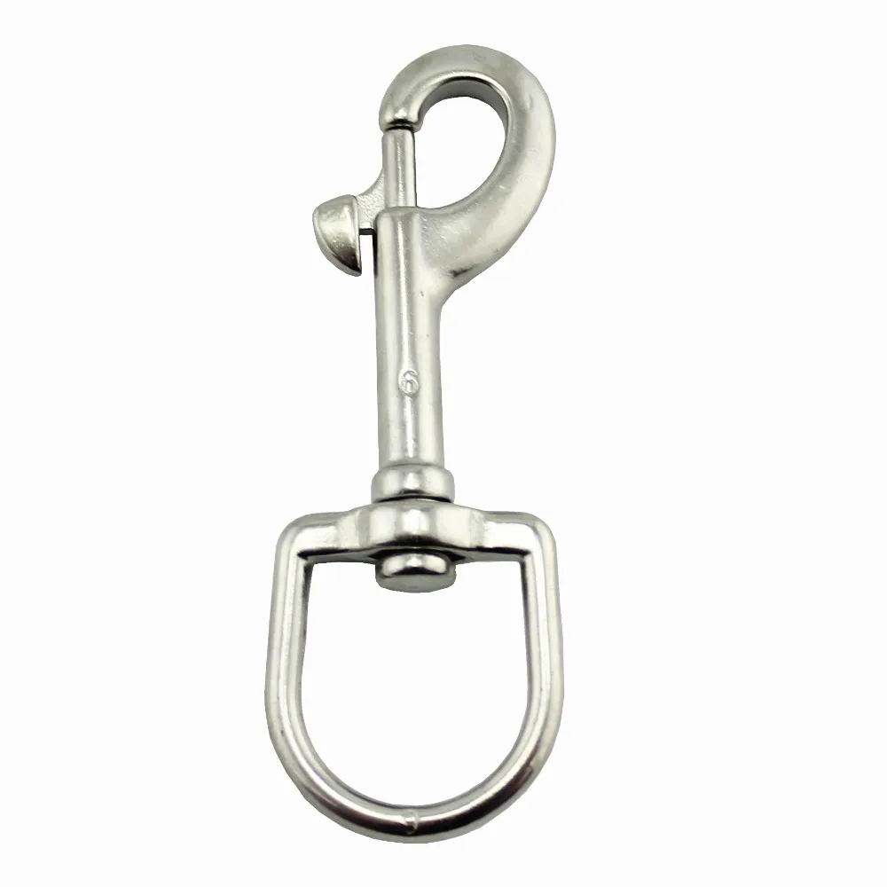 100mm Stainless Steel Scuba Diving Swivel Single Bolt Snap Hook | Hooks