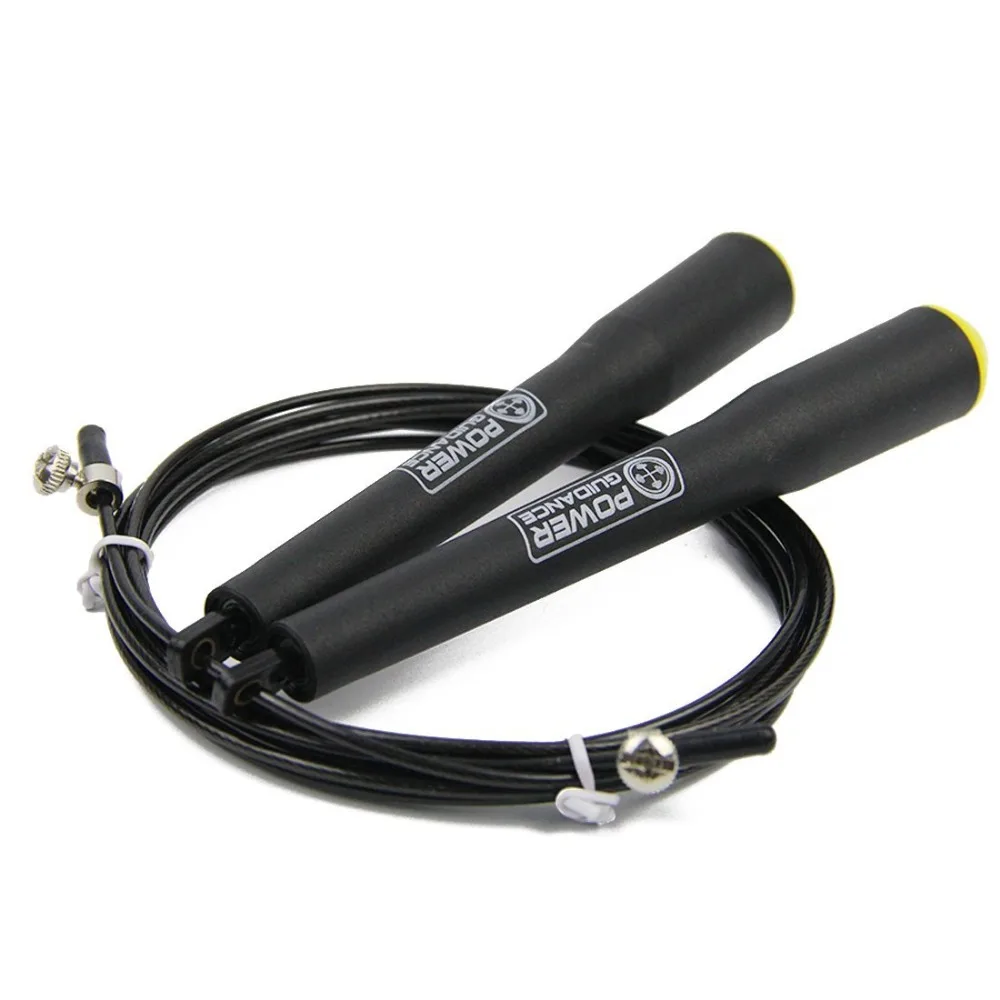 

3m Speed Skipping Rope Double Ball Bearing Home GYM Fitness Jump Rope with Spare Rope Black