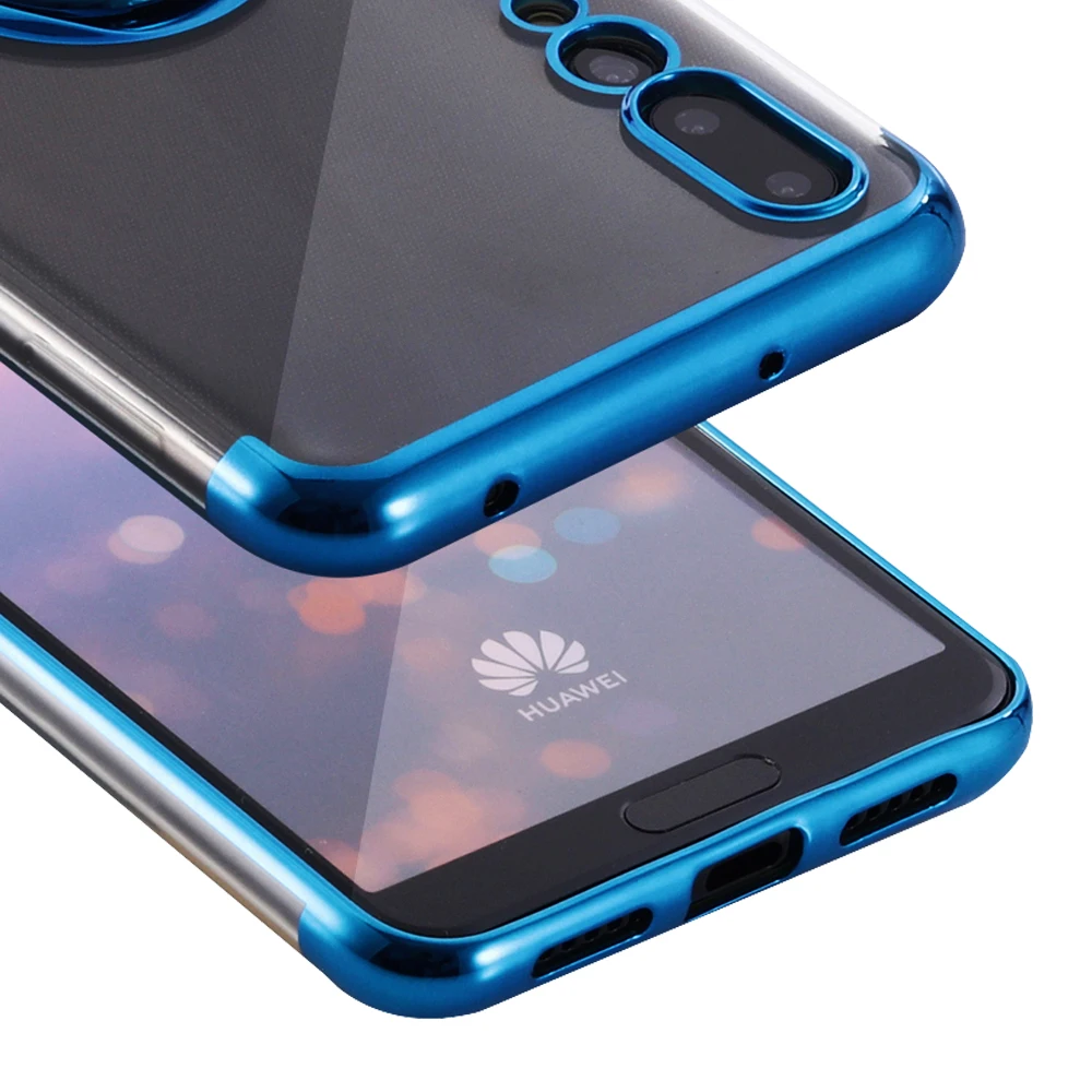 NYFundas для huawei p20 lite pro Чехол металлический держатель кольца Магнитный силиконовый