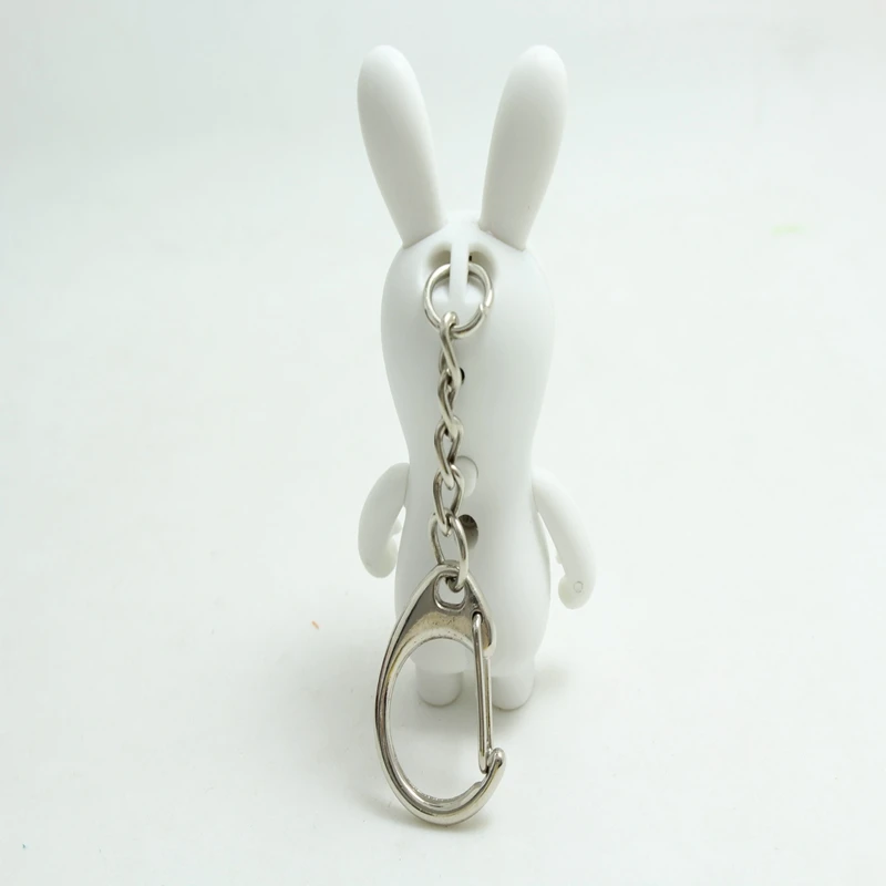 Супер-модные rabbdids сумасшедший Кролик брелок для ключей Светодиодные Брелки звук