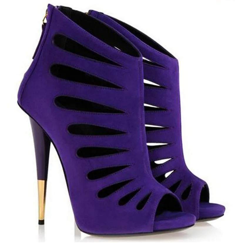 Новый дизайн сандалии гладиаторы на высоком каблуке с открытым носком и вырезами