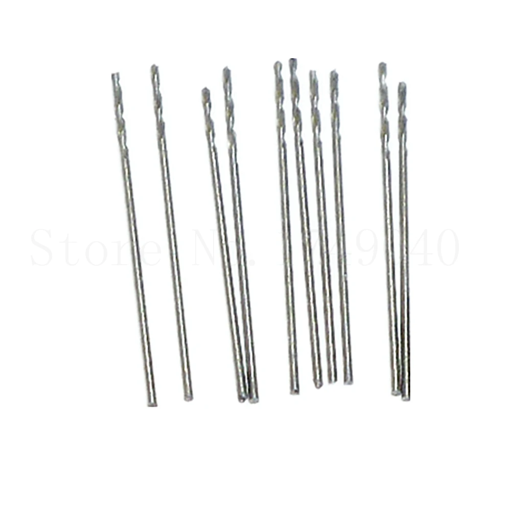 10 шт. микро сверла 0 6 мм HSS прямой хвостовик Электрический инструмент твист сверло