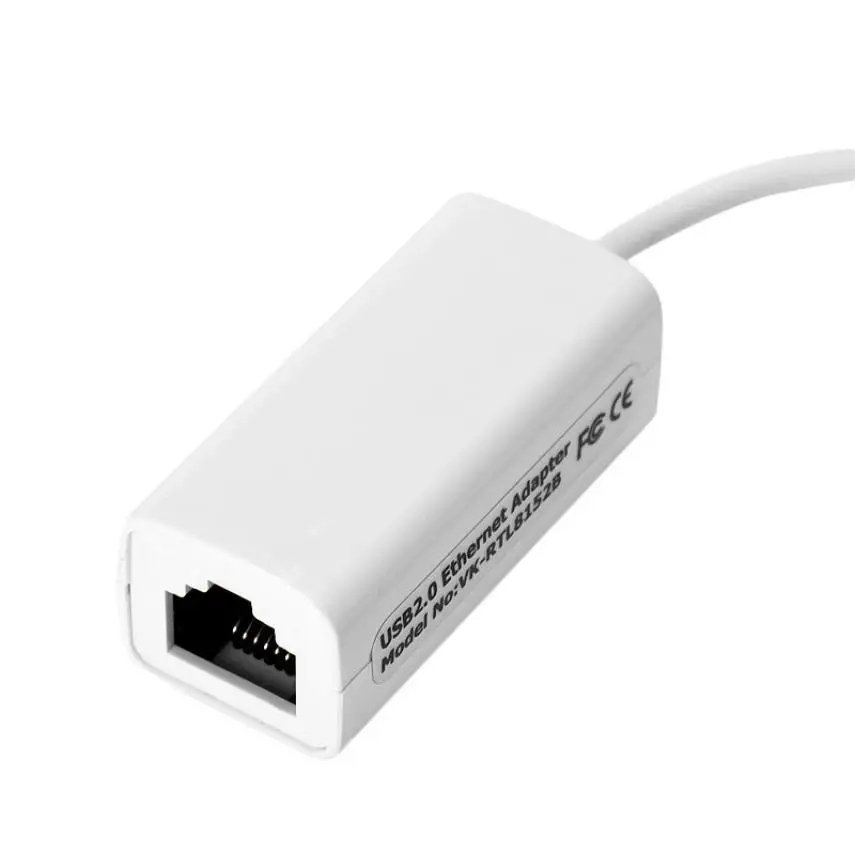Хорошие продажи USB 2,0 10/100 Мбит/с Gigabit Ethernet адаптер внешняя Сетевая карта LAN 12 января