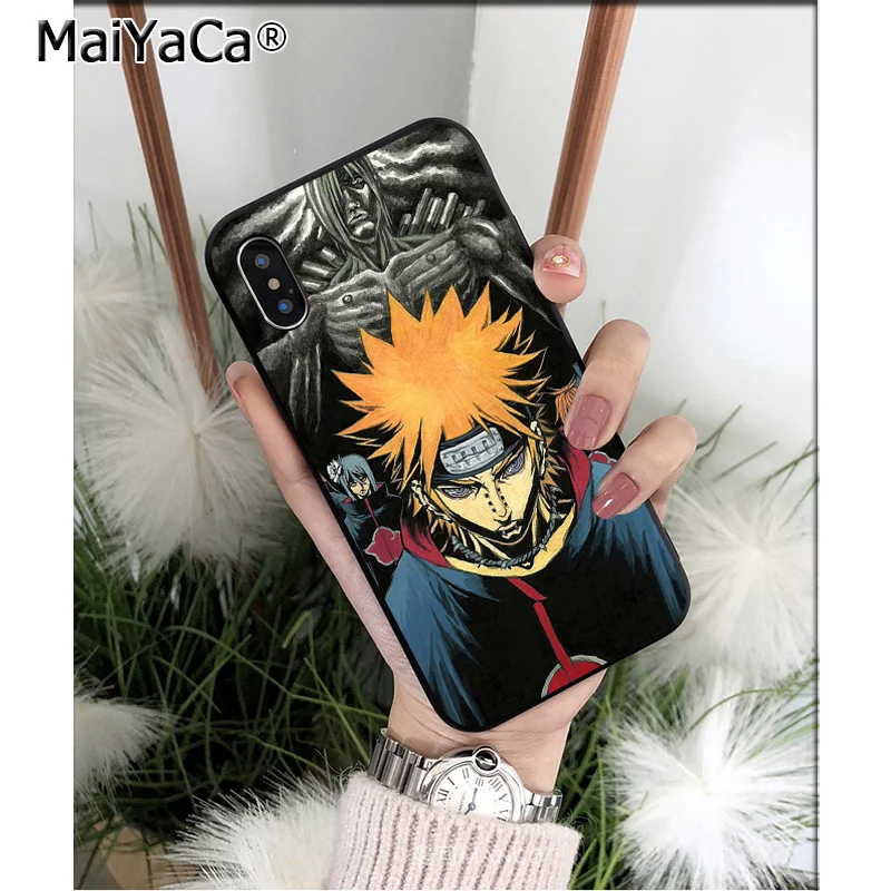 Силиконовый чехол MaiYaCa Naruto pain из ТПУ для Apple iPhone 8 7 6 6S Plus X XS MAX 5 5S SE XR|Чехлы-накладки|