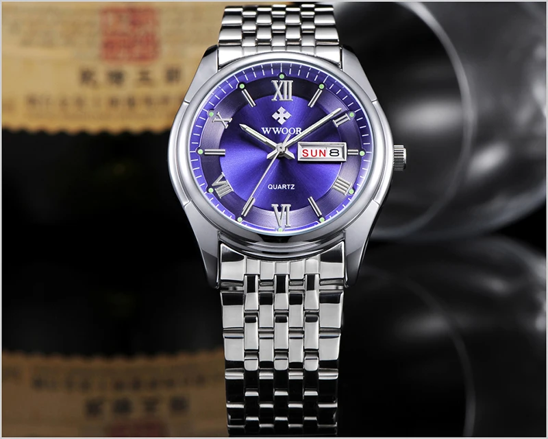 Reloj Hombre, мужские часы из нержавеющей стали, деловые кварцевые наручные часы, мужские роскошные брендовые светящиеся часы с датой, мужские часы