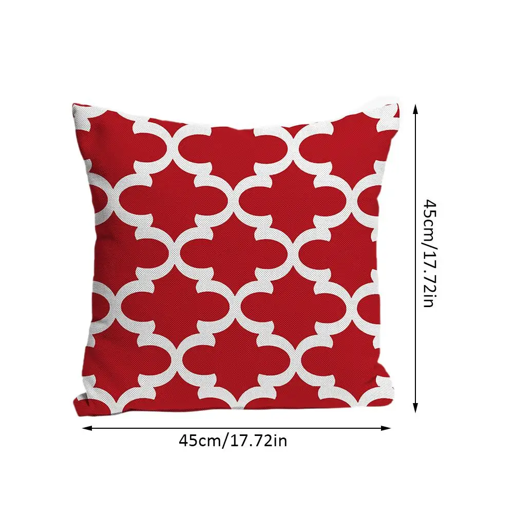 

6PCS Colorful Geometric Pillowcase Cushion Cover Cotton Linen Home Decoration Living Room Sofa Hug Pillow Case #4O