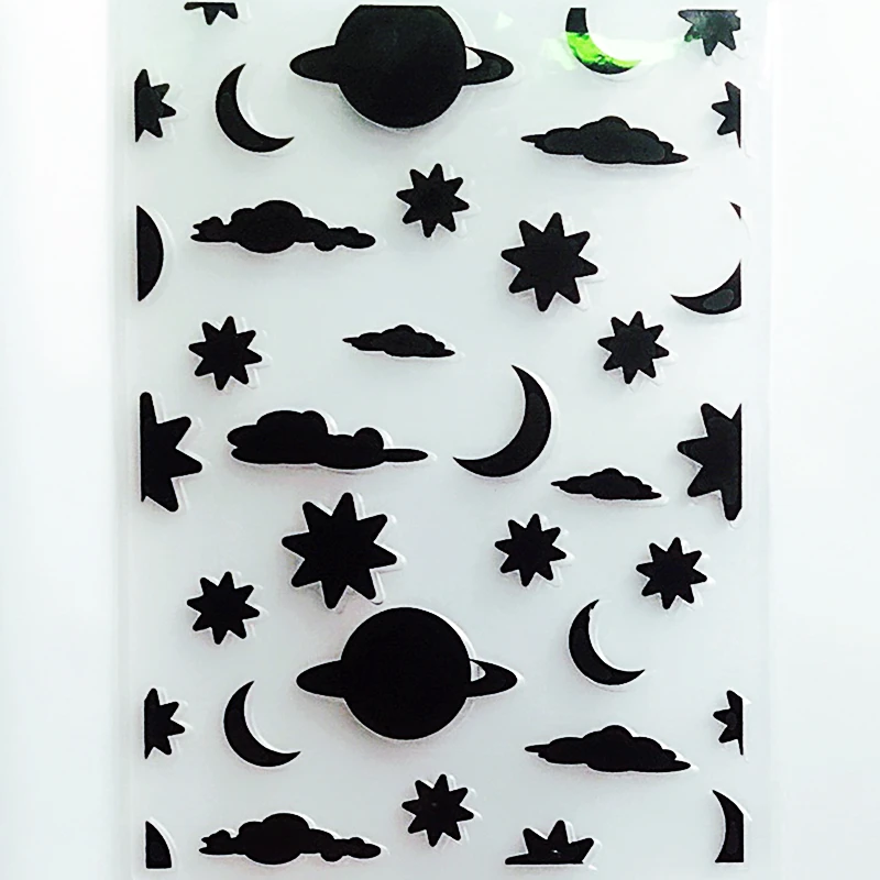 YLEF088 облако Луна пластиковая папка для тиснения скрапбукинга трафареты Сделай