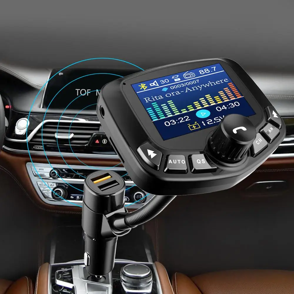 LED display Bluetooth Stereo Car Kit MP3 Player FM Transmitter Modulator Hands free USB Charger Automobile Music Audio Receiver |