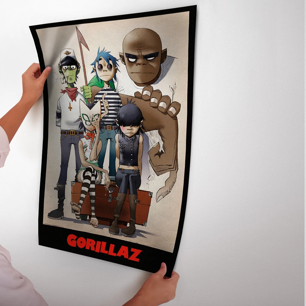 Семейный портрет Gorillaz альтернативный постер рок арт и печать настенная живопись