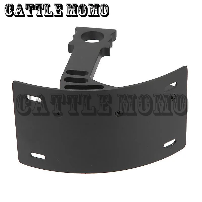 Black Curved Rear Vertical License Plate Frame Mount Tag CNC Billet Aluminum For Honda CBR 600RR 2005 06 07-12 1000RR 2004-2013 |