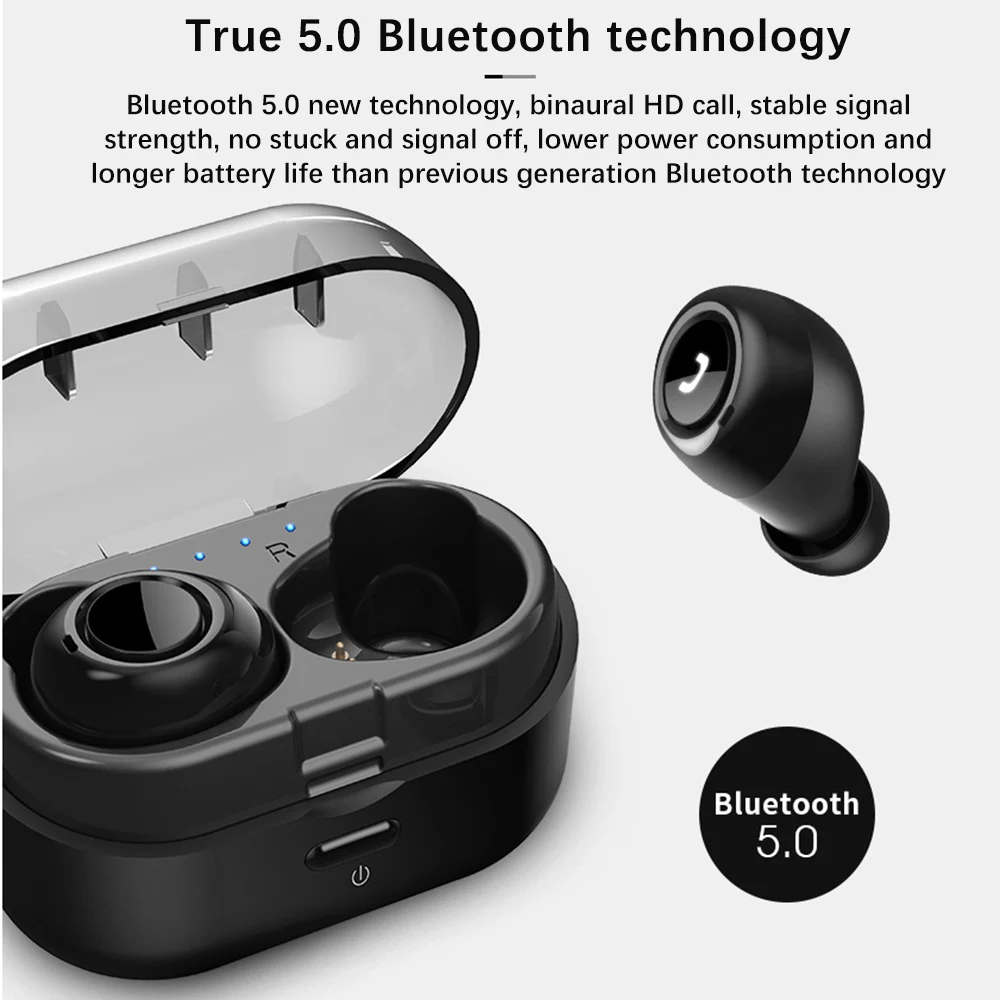 Гарнитура Bluetooth с объемным 3D эффектом спортивные музыкальные наушники зарядным