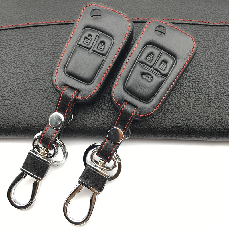 Кожаный чехол для ключа Opel Chevrolet Astra Corsa ADAM S Antara Meriva Zafira Insignia MOKKA пульта