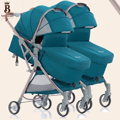Коляска Bugaboo Donkey buggy, брендовая, с высоким видением, двойная коляска, легко складывается и может лежать, высокое качество, рама из сплава, Ландшафтная коляска - Цвет: Тёмно-синий
