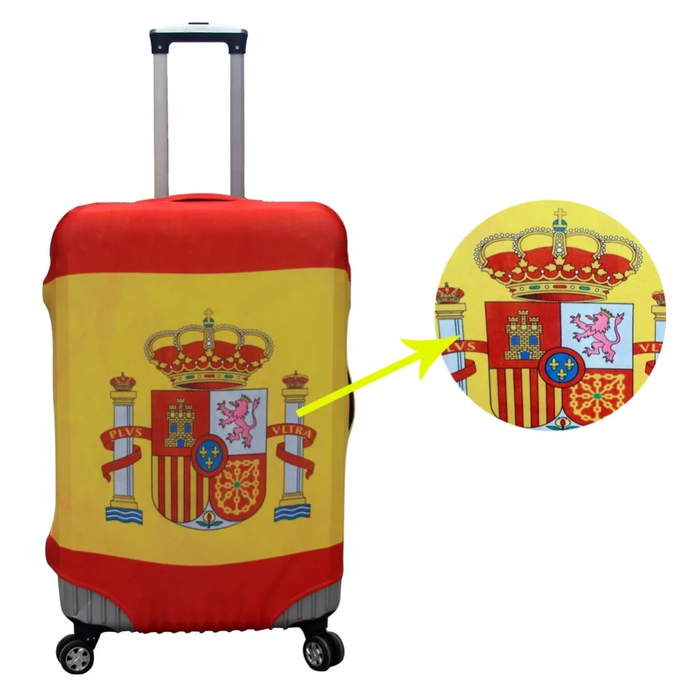 Прочный защитный чехол для багажа из спандекса с принтом слона эластичный