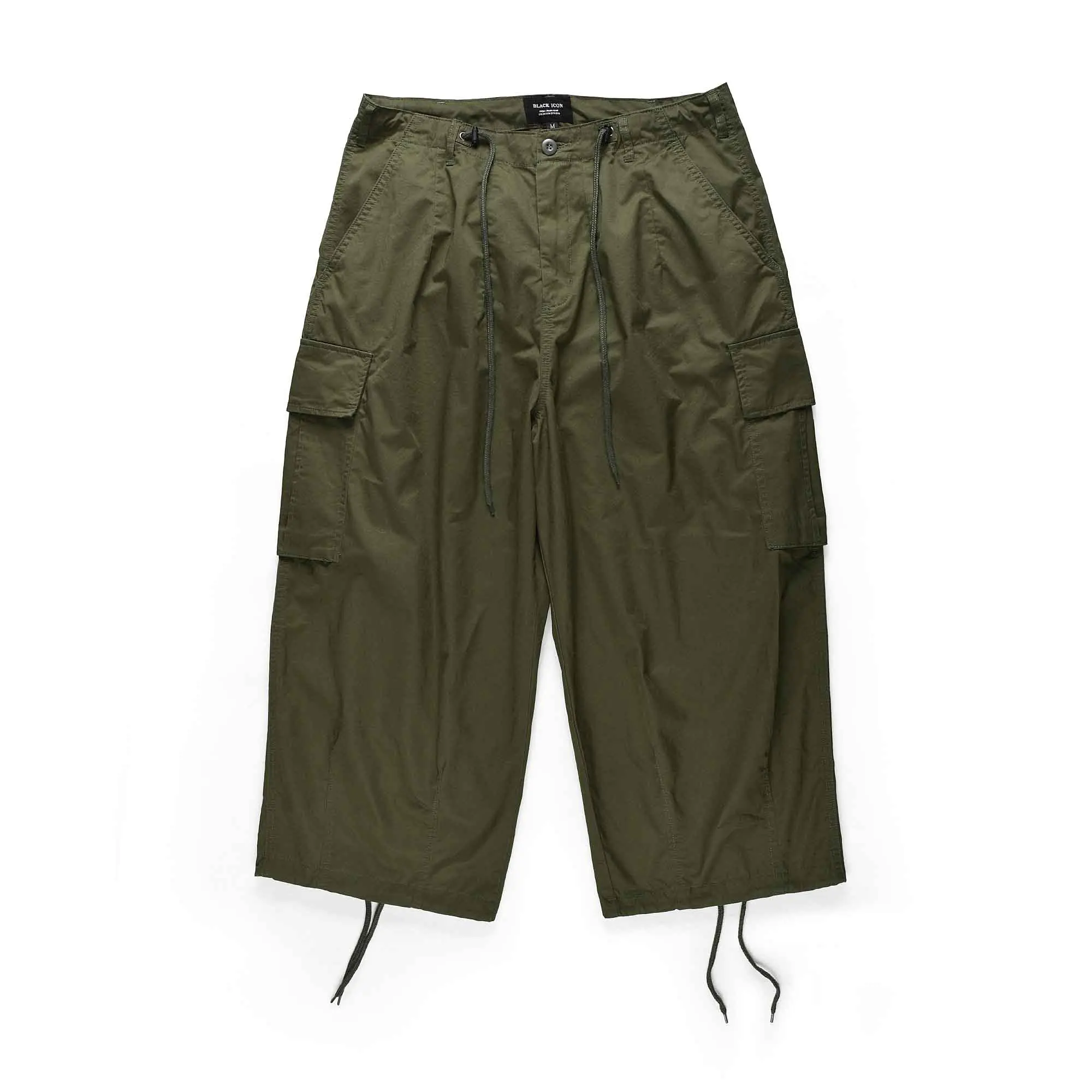 Армейский зеленый men and women cargo knickerbockers baggy loose harem wide leg jogger pants - Цвет: Армейский зеленый