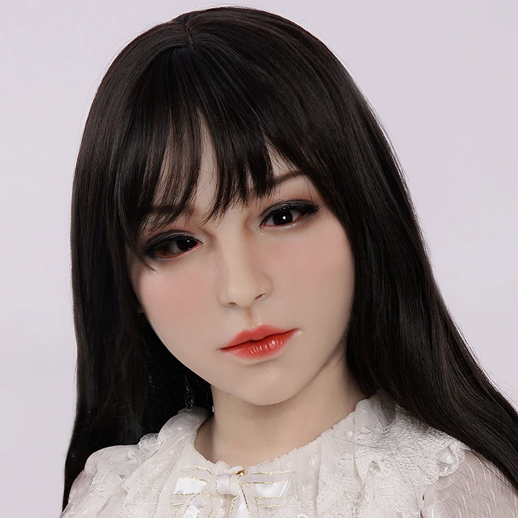 

(M10)Silicone Soft Realistic Transgender Female Full Face Kigurumi Crossdress Doll Mask 'Aglaia' Crossdresser Drag Queen Mask