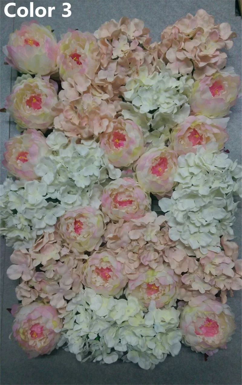 10 шт./лот смешанный цвет искусственный шёлковый пион цветок стена свадебное
