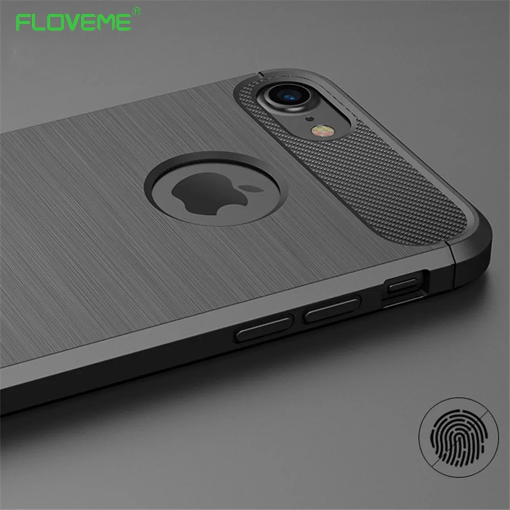 FLOVEME Fashion Texture Case For iPhone 6 6s 7 8 Plus Full Protective X 5s 5 SE Shockproof TPU Cover Shells Capa |